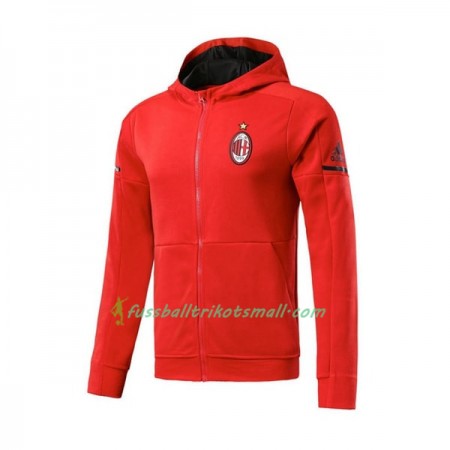 AC Mailand Hooded Trainingsjacke 2017-18 Rot